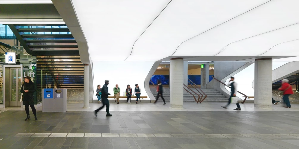 A stretch ceiling for Eindhoven Central Station