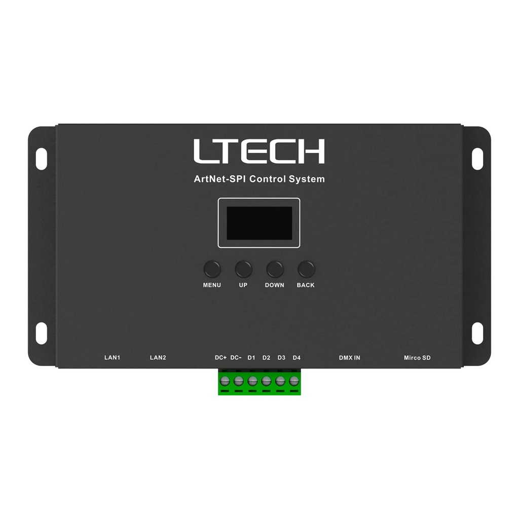 LTECH ArtNet-SPI controller 8 universe - Artnet-SPI-8 - 8顶视图