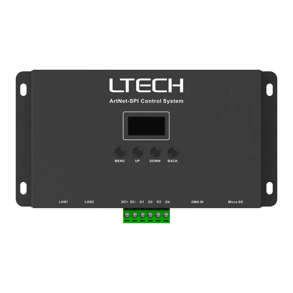 LTECH ArtNet-SPI controller 8 universe - Artnet-SPI-8 - 8顶视图
