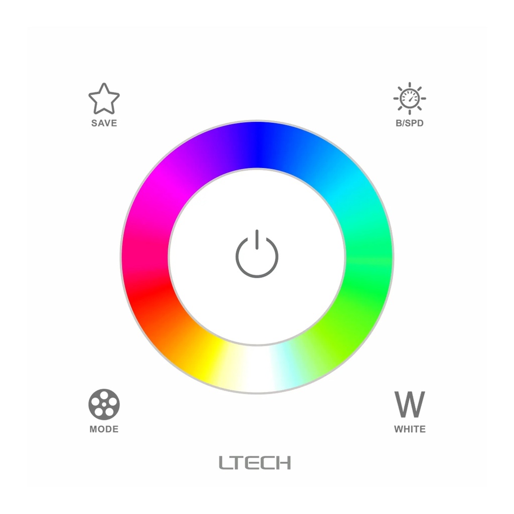 LTECH RF/DMX touch panel RGBW - EX4S - EX4S正