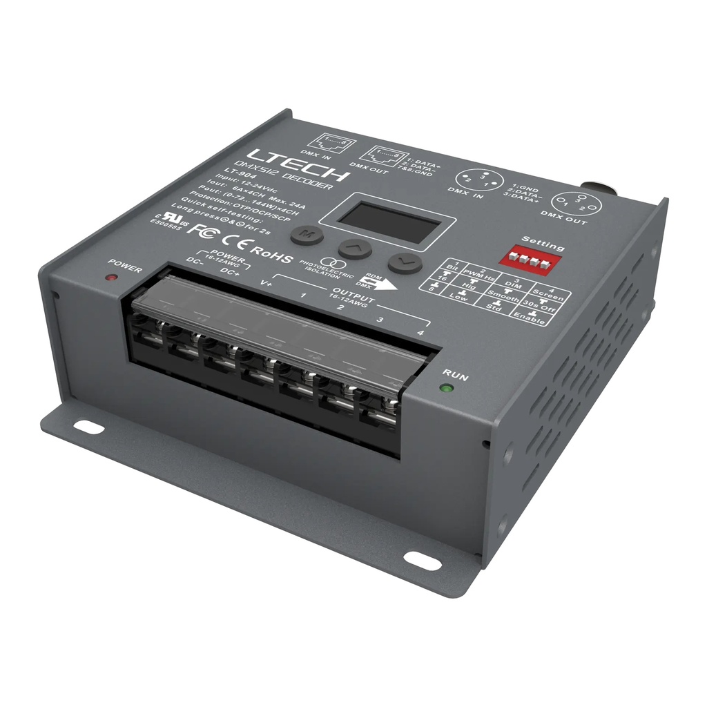 LTECH DMX/RDM LED driver CV 4x6A - LT-904 - product photo