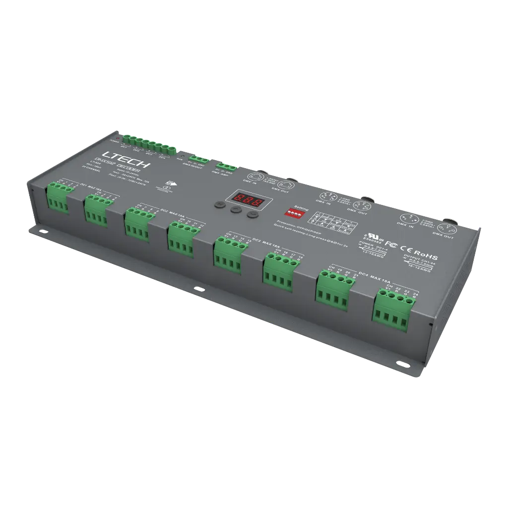 LTECH DMX/RDM LED driver CV 24x3A - LT-924 - product photo