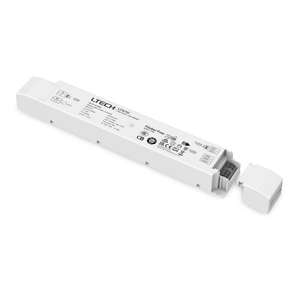 LTECH LTSYS Driver CV DMX 1CH 12V 75W - LM-75-12-G1M2F - G1M2 拆分