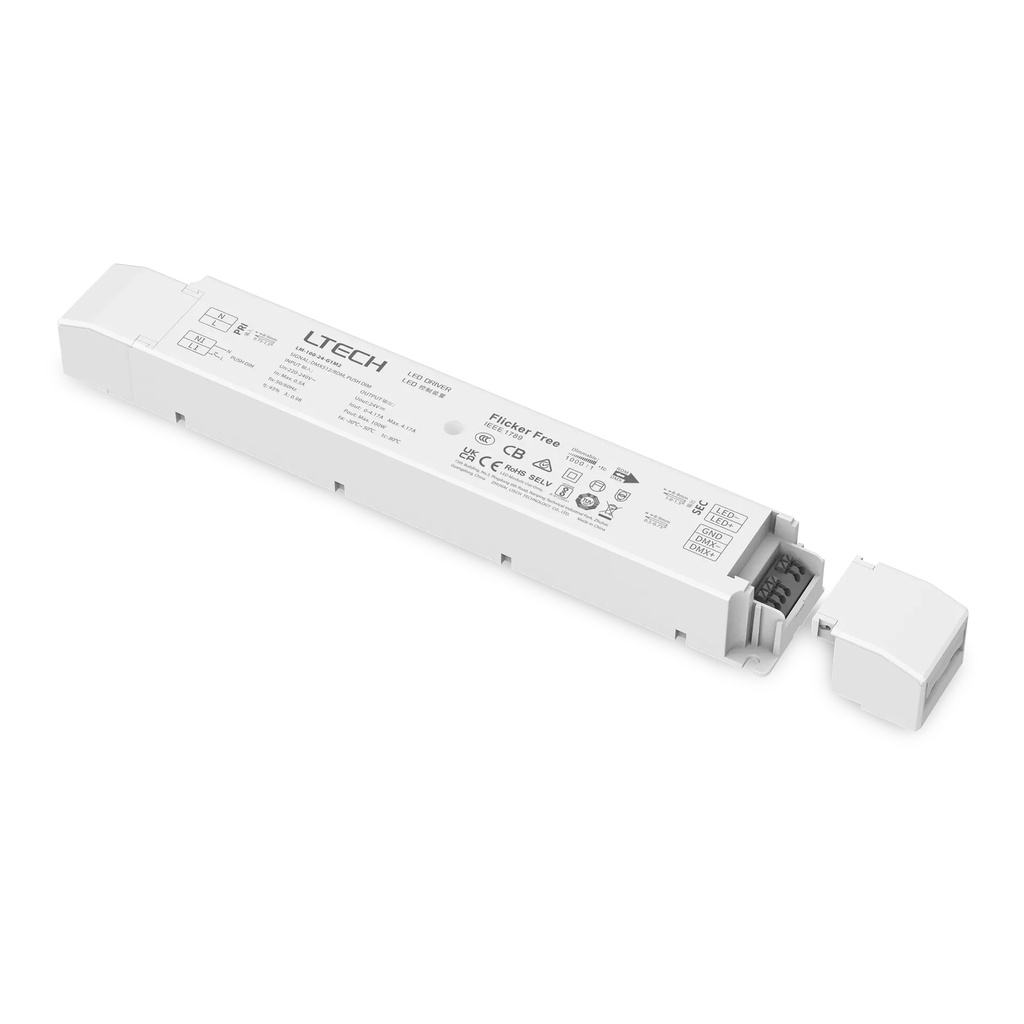 LTECH LTSYS Driver CV DMX 1CH 24V 100W - LM-100-24-G1M2 - 拆分