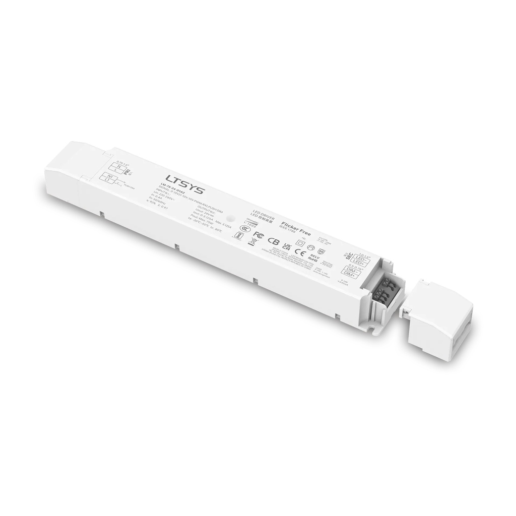 LTECH LTSYS Driver CV 0-10V 1CH 24V 75W - LM-75-24-G1A2 - 拆分