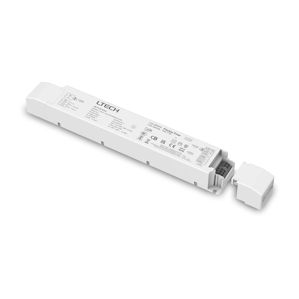 LTECH LTSYS Driver CV 0-10V 2CH 24V 75W - LM-75-24-G2A2 - 拆分
