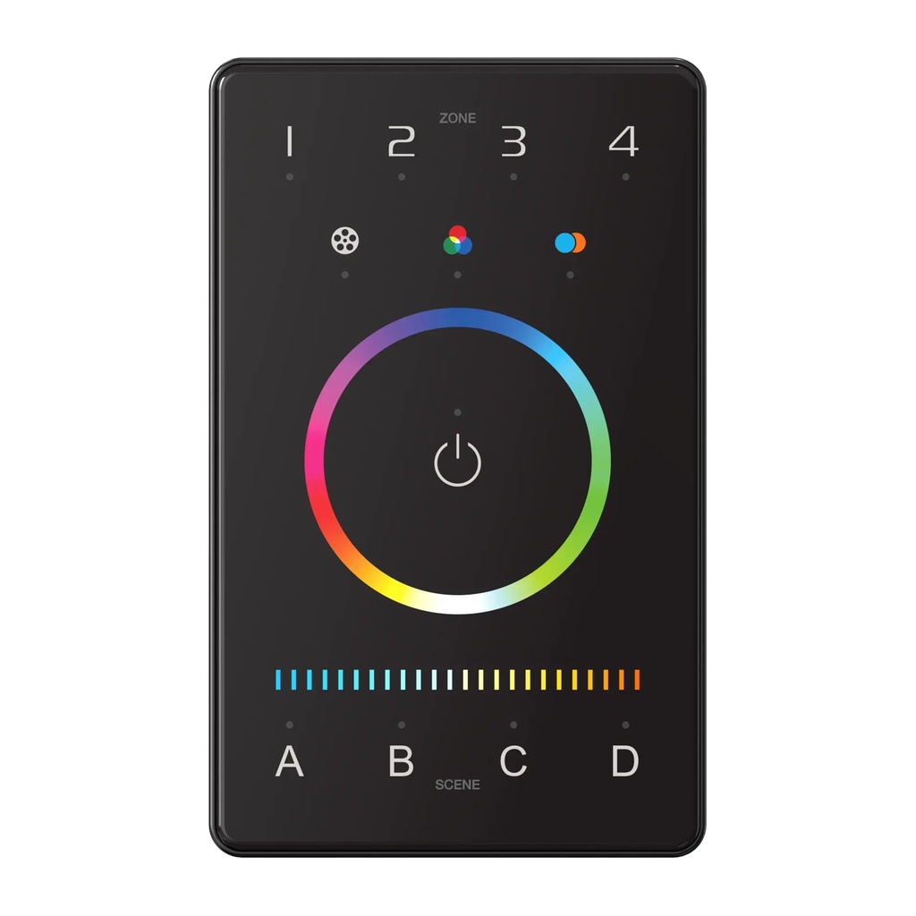 LTECH Bluetooth/DMX touch panel US RGBCT - UB5 - 正面