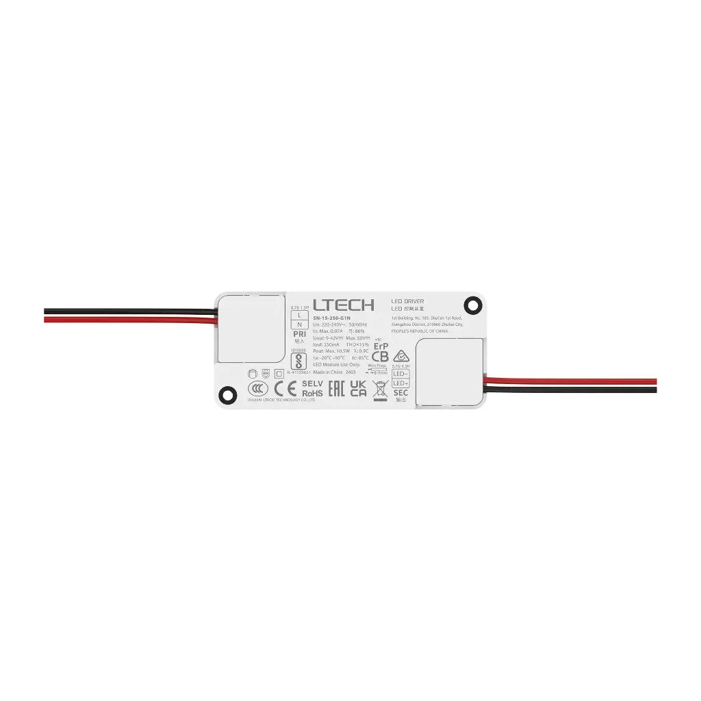 LTECH LTSYS Driver On/Off CC 250mA 11W - SN-15-250-G1N - 正面