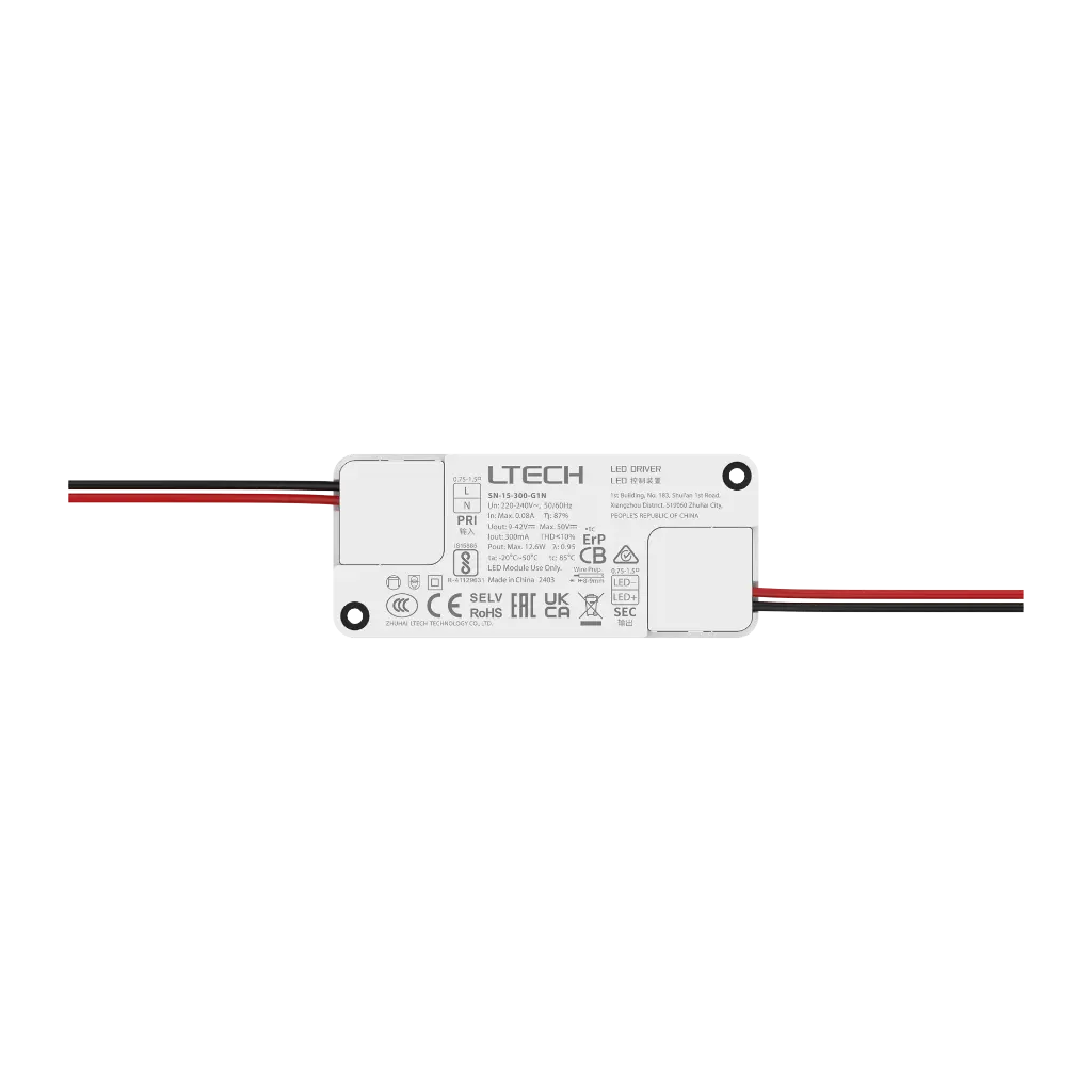 LTECH LTSYS Driver On/Off CC 350mA 15W - SN-15-350-G1N - 正面
