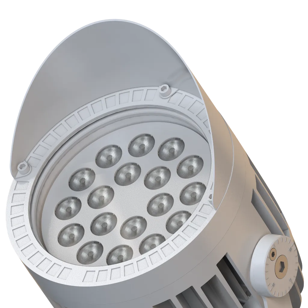 Beam F36 White - Half Glare Shield