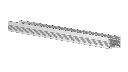Aluminium Profile Low - silver