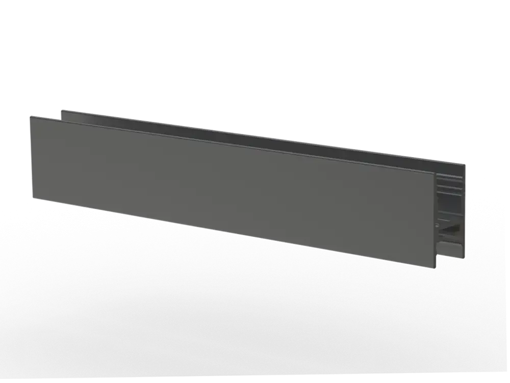 Aluminium Profile High H - Black 2