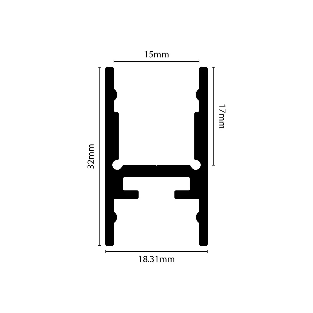 Aluminium Profile High H - cross-section