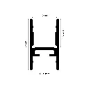 Aluminium Profile High H - cross-section