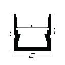 Aluminium Profile Mini - cross-section