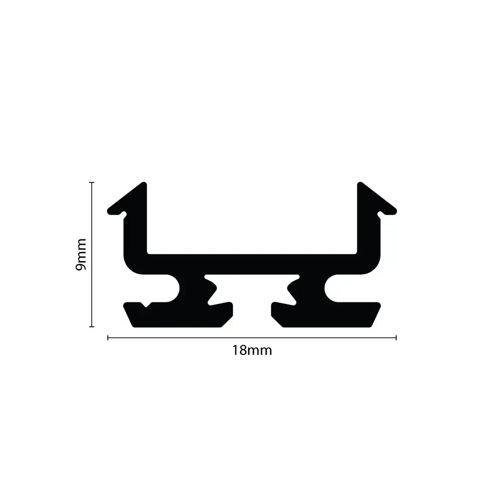 Aluminium Profile Half Round - cross-section