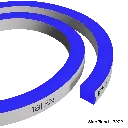 Neonflex Side Bend Single Color - Blue(With Shape) (6)
