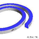 Neonflex Side Bend Single Color - Blue(With Shape) (2)