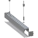 Aluminium Profile 3535 - exploded assembly view, pendant