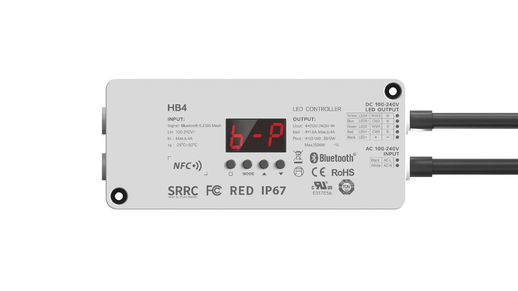 LTECH Driver CV Bluetooth 4CH NFC IP67 - HB4 - 2 (1)