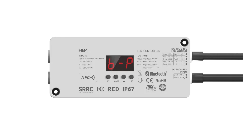 LTECH Driver CV Bluetooth 4CH NFC IP67 - HB4 - 2 (1)