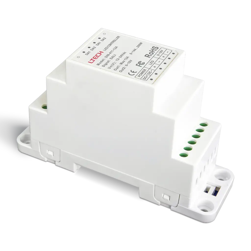 LTECH DALI LED driver CV 1x12A Dinrail - DIN-411-12A