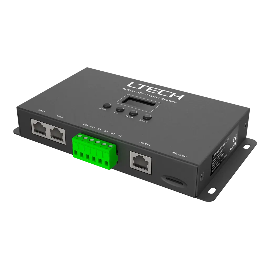 [2291408] LTECH ArtNet-SPI controller 8 universe - Artnet-SPI-8