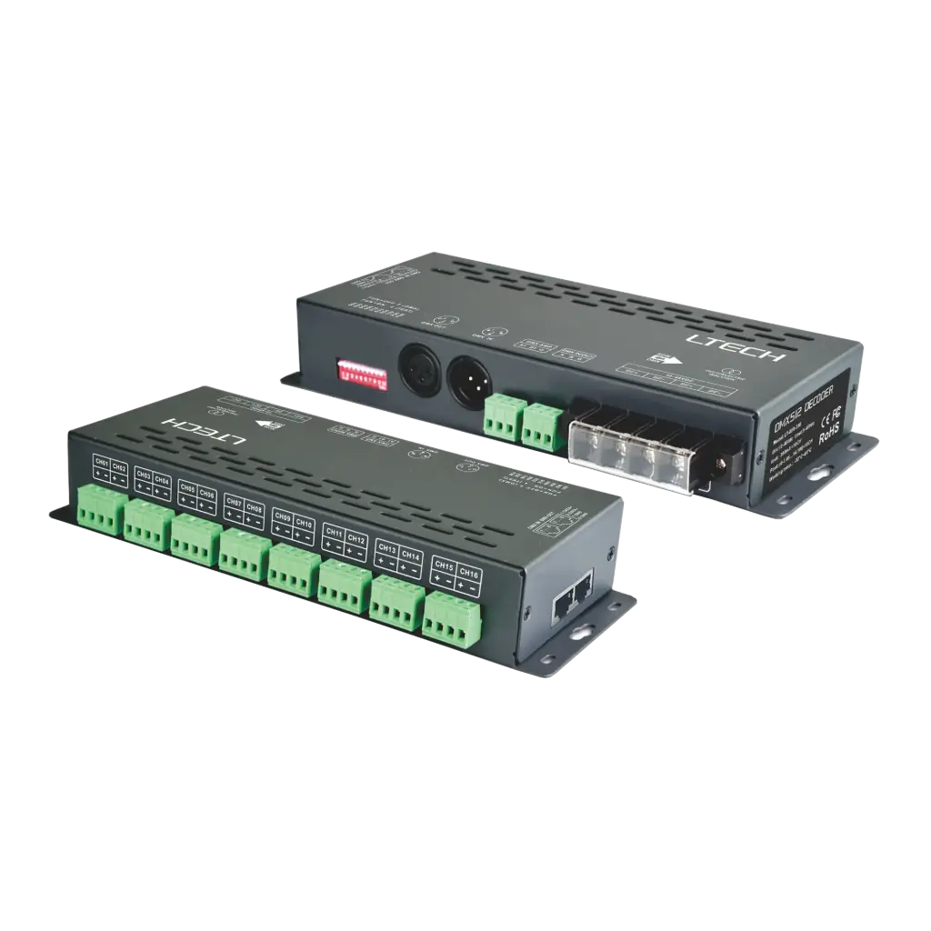 LTECH DMX LED driver CC 16x350mA - LT-880-350