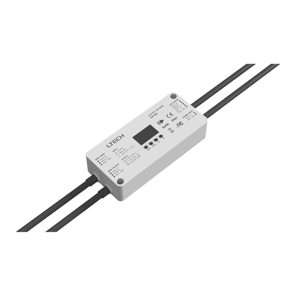 [2278040] LTECH DMX/RDM LED driver CV 4x5A IP67 - WP-804