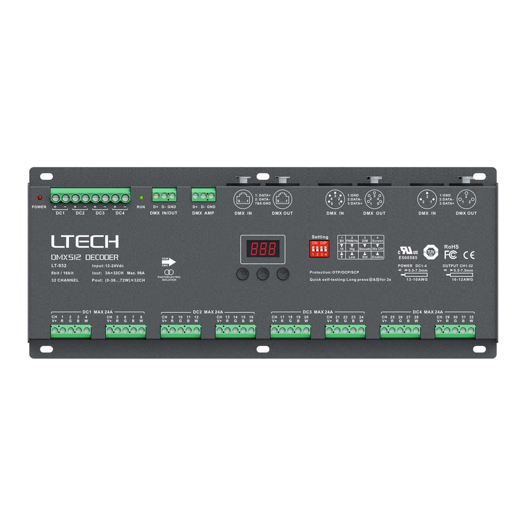 [2279310] LTECH DMX/RDM LED driver CV 32x3A - LT-932