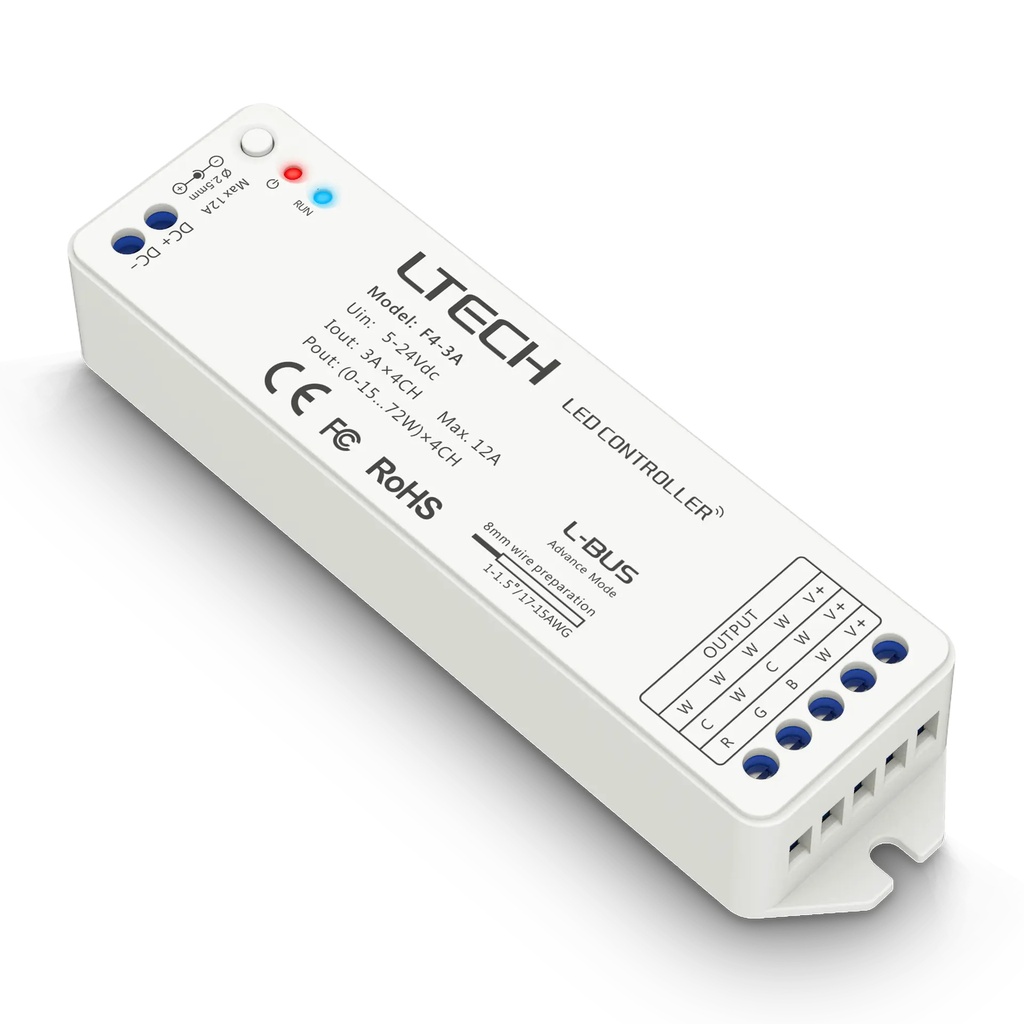 [2258700] LTECH RF receiver CV 4x3A - F4-3A