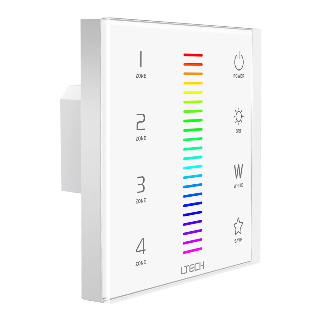[2259800] LTECH RF/DMX touch panel RGBW 4 zone - EX8