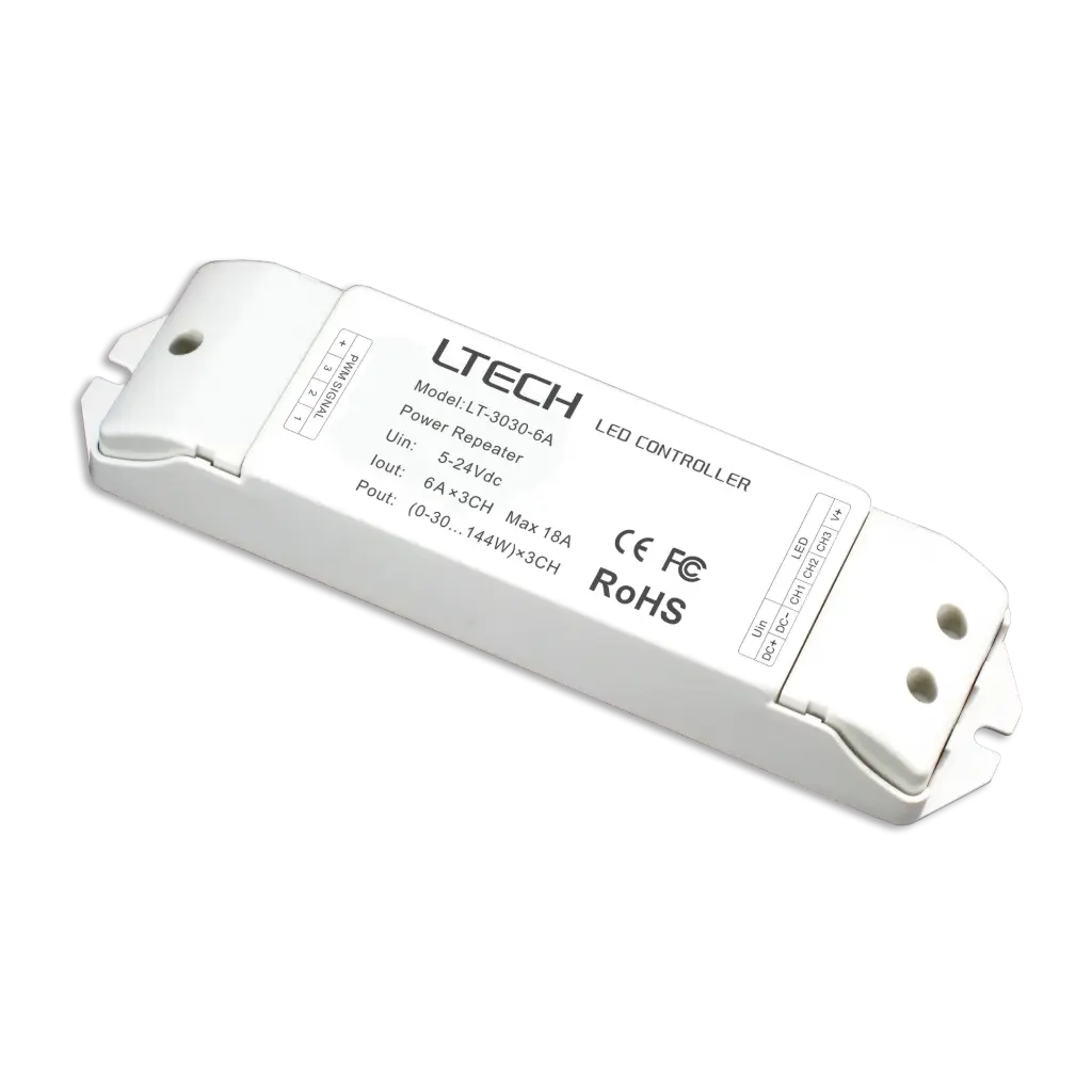LTECH Power repeater CV 3x6A - LT-3030-6A