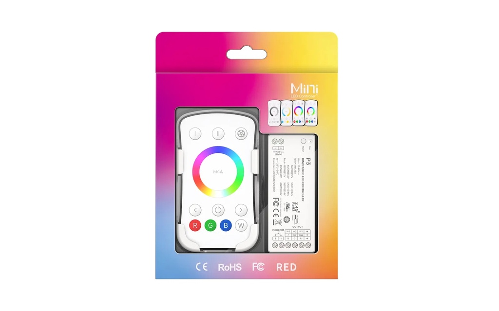 [2266230] LTECH Mini RF remote + receiver CV 15A RGB - M4A+P3