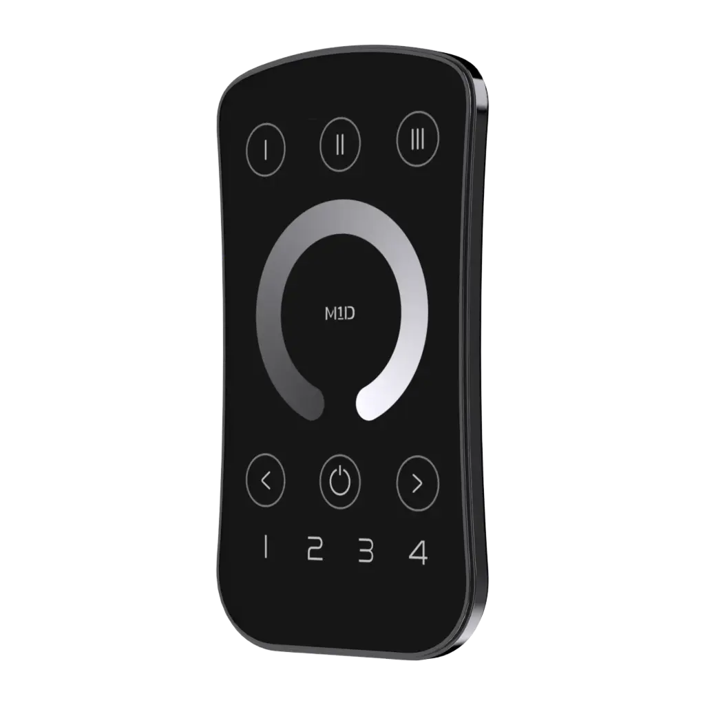 LTECH Mini RF remote control 4 zone Black - M1D