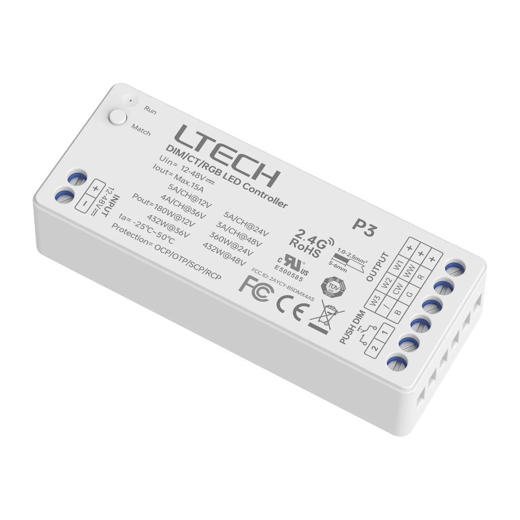 [2284104] LTECH Mini RF LED controller RGB - P3