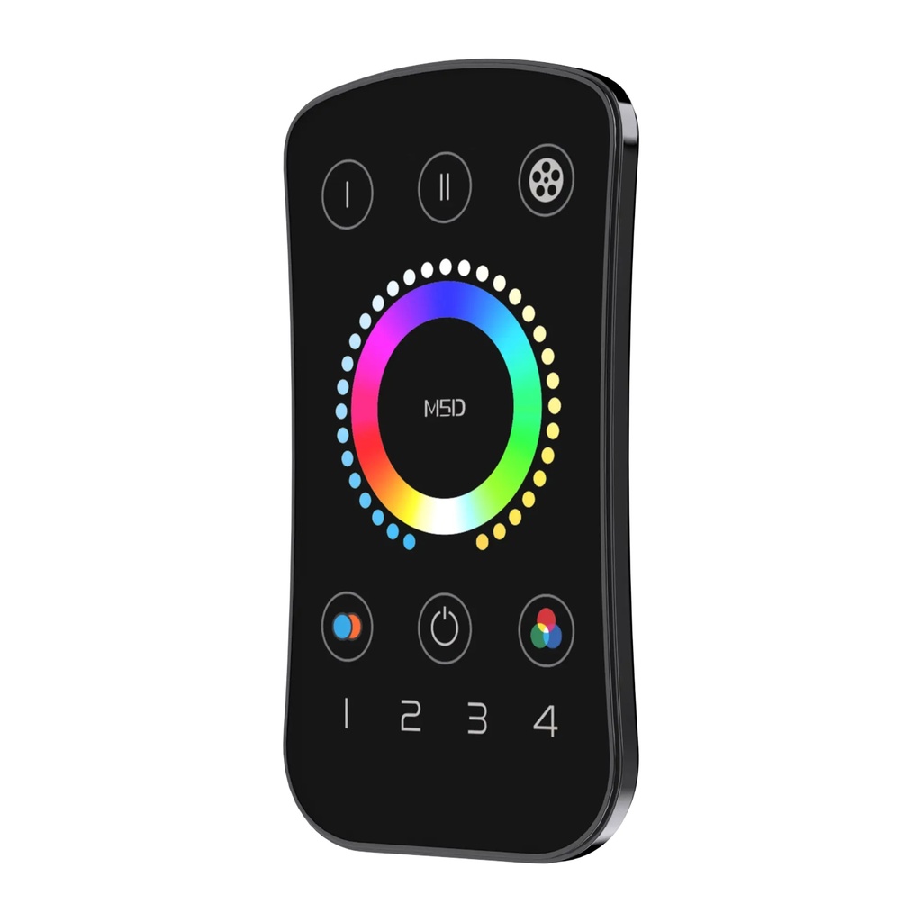 LTECH Mini RF remote control RGBCT Black 4 zone - M5D