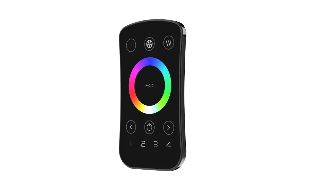 LTECH Mini RF remote control RGBW Black 4 zone - M4D