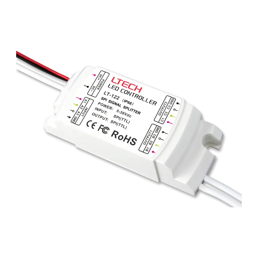 LTECH SPI 2-6ch Signal Amplifier IP67 - LT-122