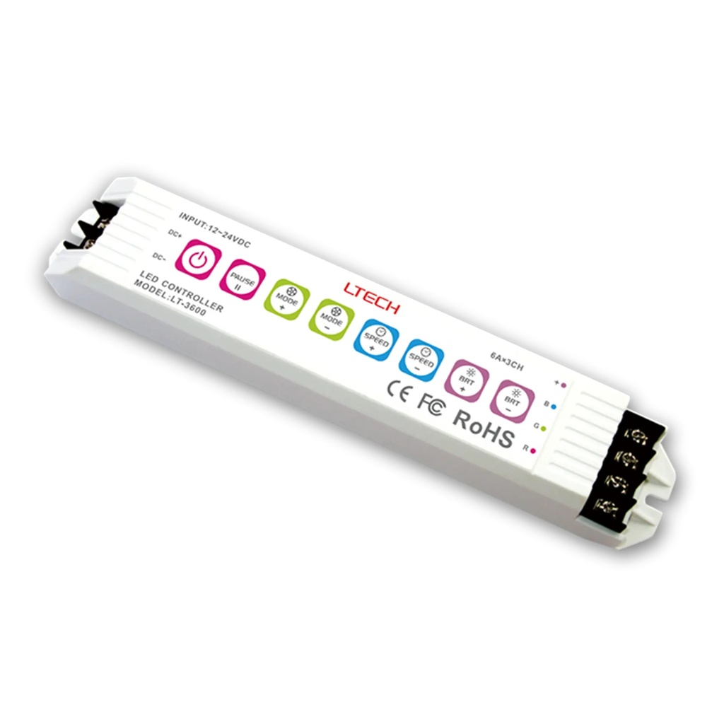[2250100] LTECH Controller CV 3x6A RGB - LT-3600