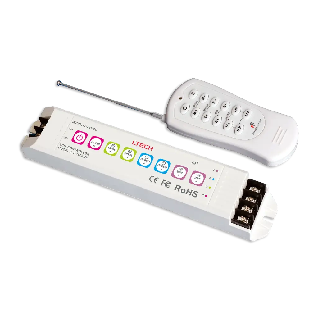 LTECH Controller CV 3x6A w/ remote - LT-3600RF