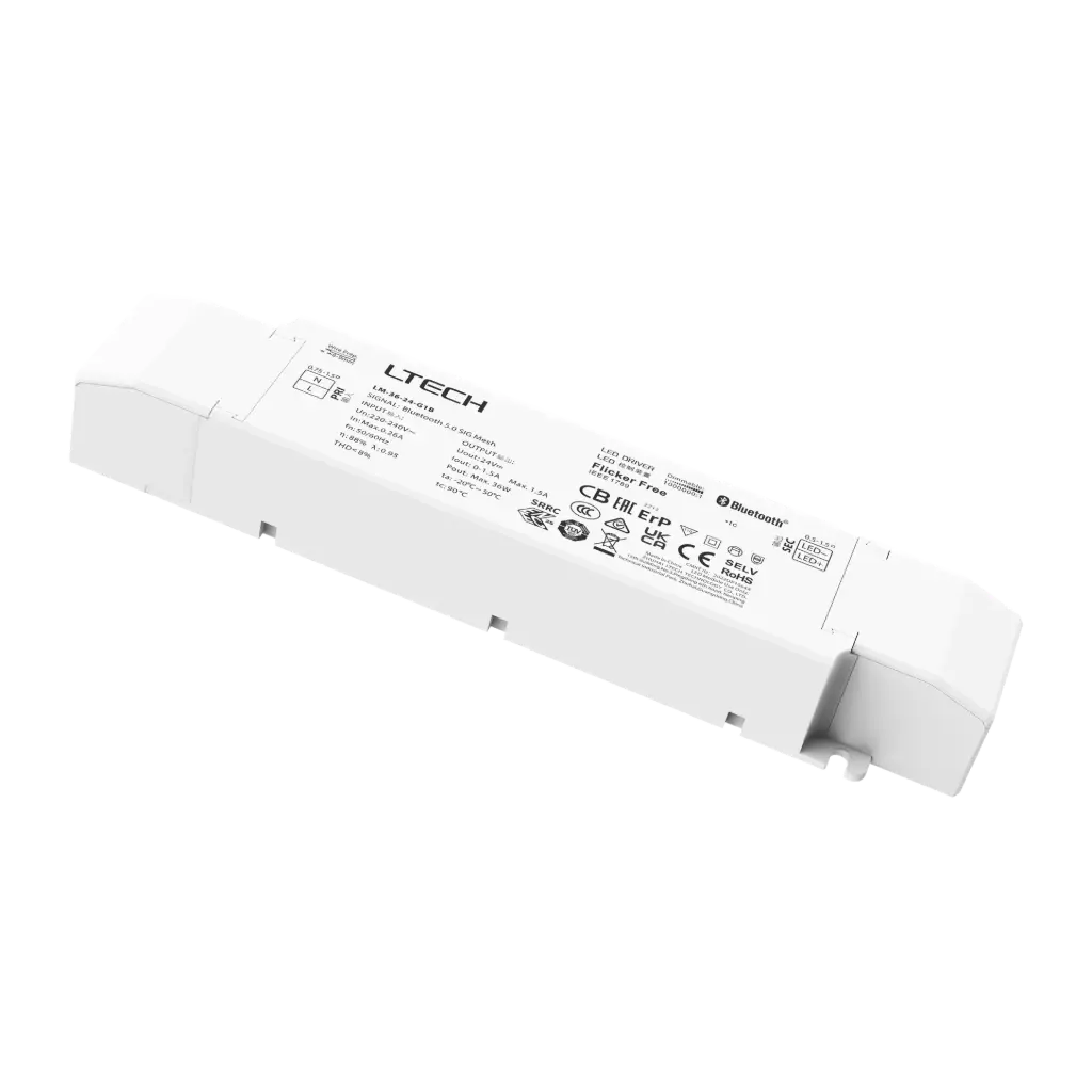 LTECH Xiaolei Driver CV BLE 5.0 1CH 24V 36W - LM-36-24-G1B