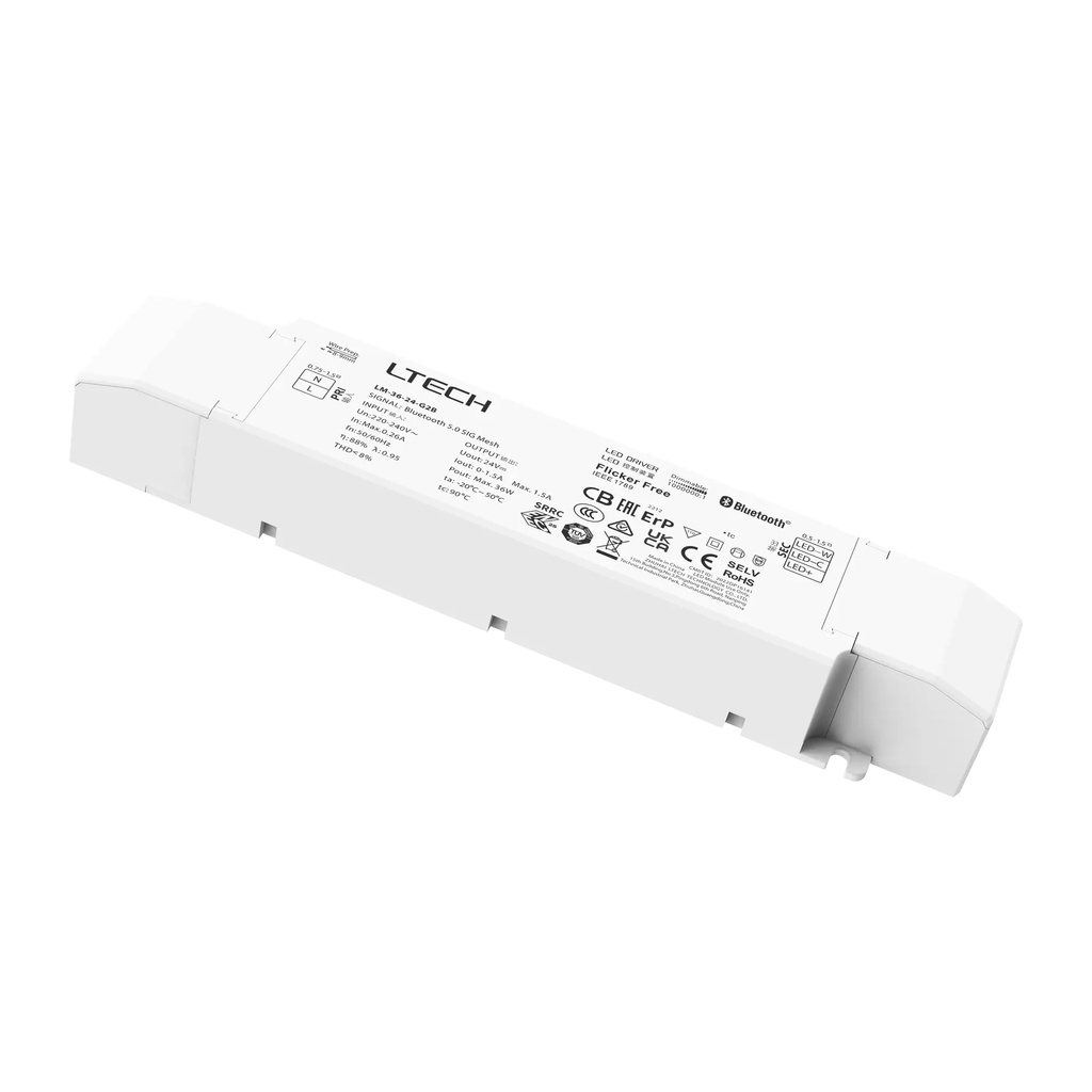 LTECH Xiaolei Driver CV BLE 5.0 2CH 24V 36W - LM-36-24-G2B