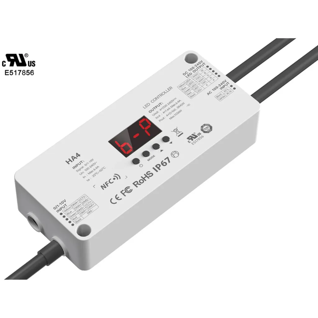 LTECH CV 0/1-10V 4CH NFC IP67 - HA4