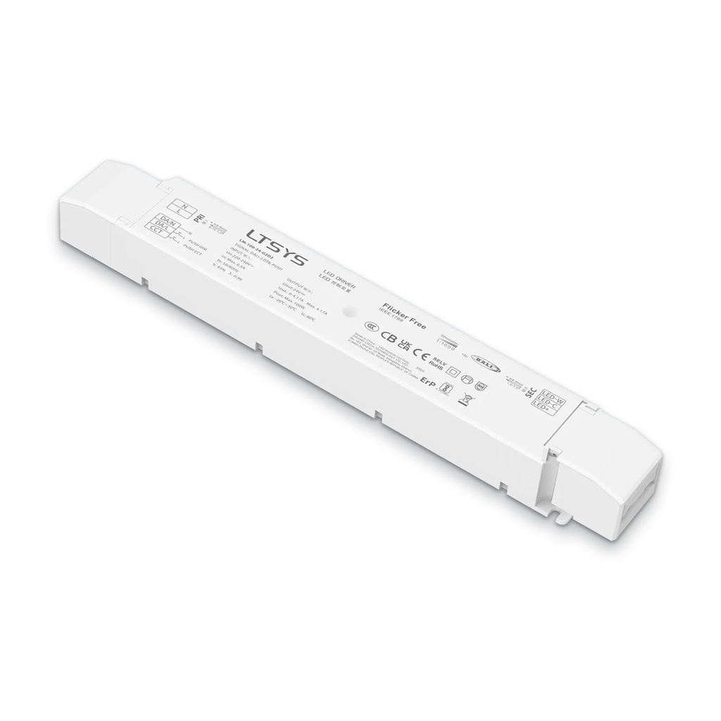 [2823101] LTECH LTSYS Driver CV DALI-2 DT6/DT8 2CH 24V 100W NFC - LM-100-24-G2D2F
