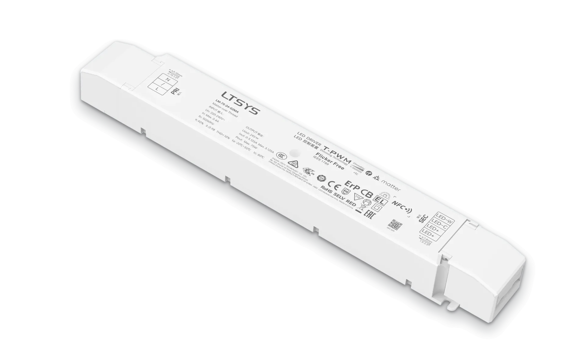 LTECH LTSYS Driver CV Matter 2CH 24V 75W - LM-75-24-G2MA