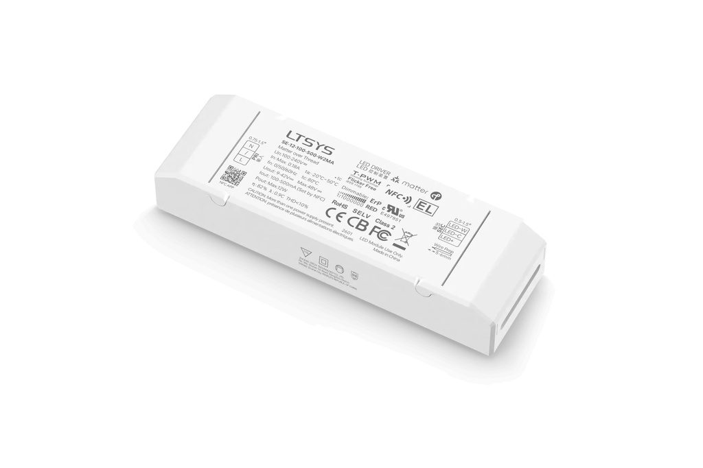 [2400431] LTECH LTSYS Driver CC Matter 2CH 100-500mA 12W - SE-12-100-500-W2MA