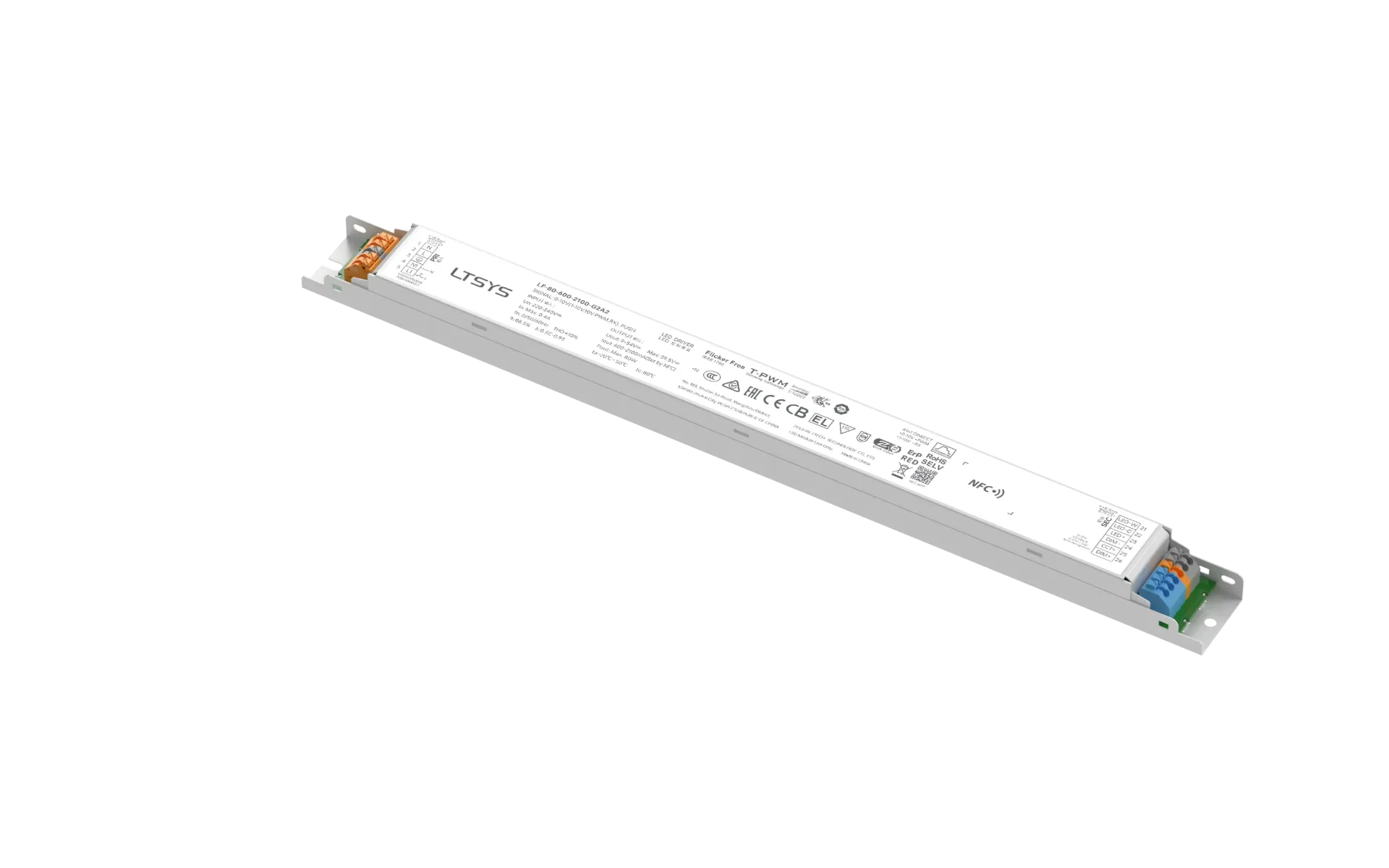 [2852191] LTECH LTSYS Driver CC 0-10V 2CH 600-2100mA 80W - LF-80-600-2100-G2A2