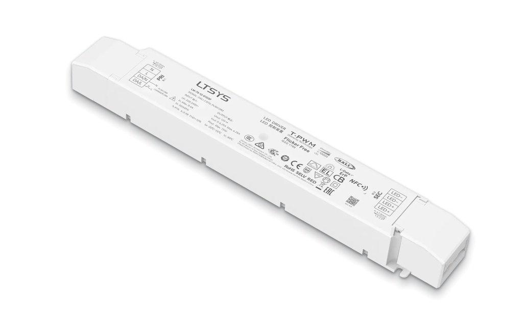 [2822701] LTECH LTSYS Driver CV DALI-2 1CH 12V 75W NFC - LM-75-12-G1D2F