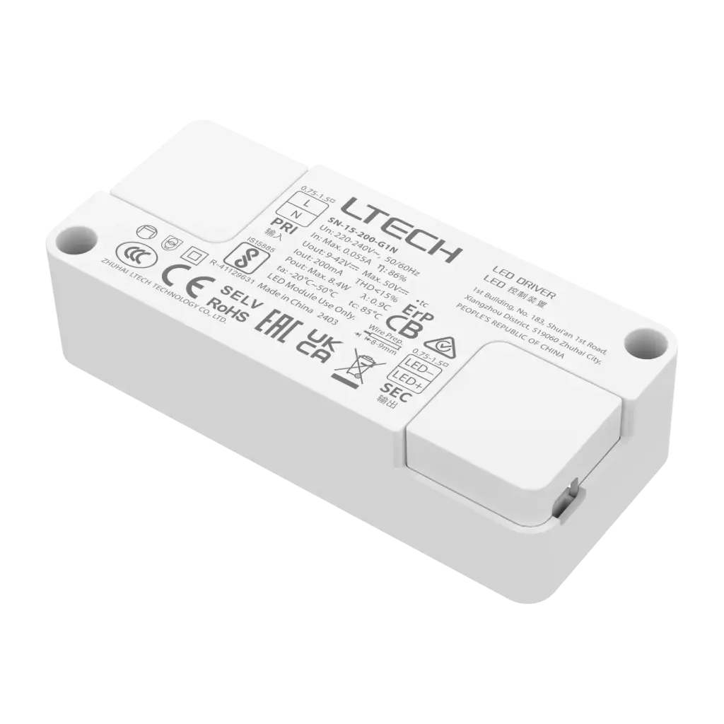 [2510231] LTECH LTSYS Driver On/Off CC 200mA 8W - SN-15-200-G1N